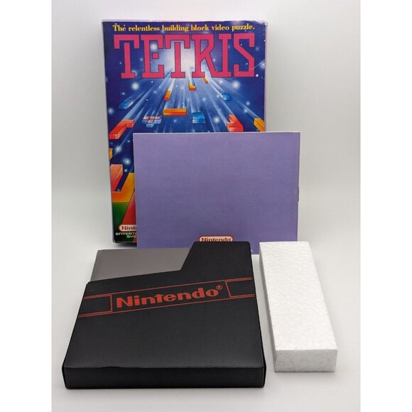 Tetris (Nintendo NES, 1985) CIB w/ Box, Cart, Sleeve, Manual ~ Tested & Works - Picture 9 of 12